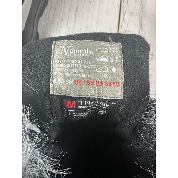 Natural Reflections Lumber Jill Insulated Pac Boots Women's Size 7.5 Flannel - Picture 5 of 5